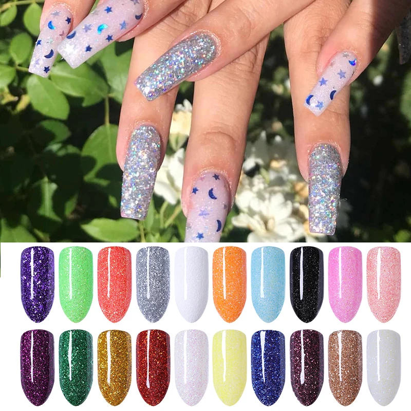 Блестящий лазерный порошок для ногтей фиолетовая блестящая Хромовая пигментная