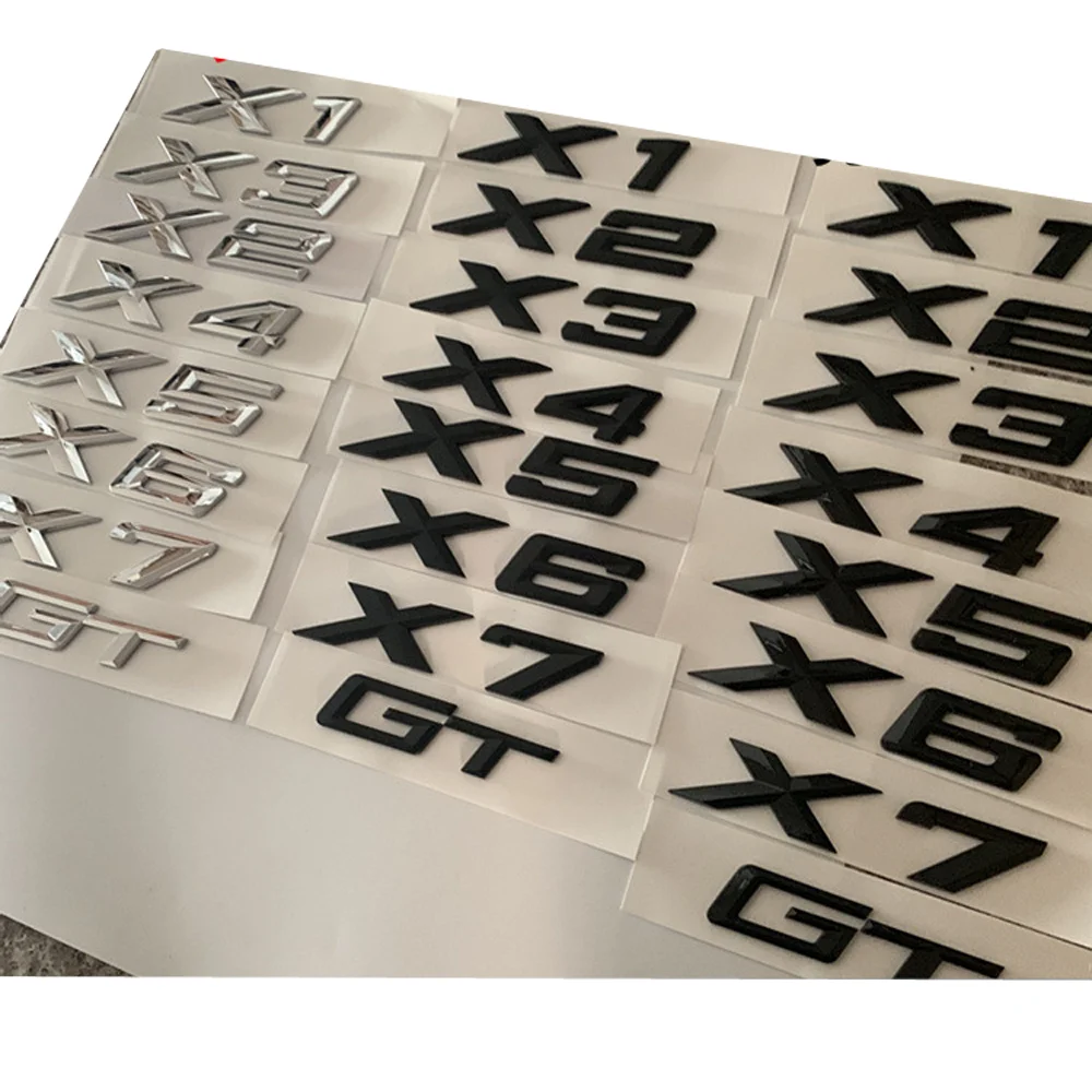 Эмблема с буквами и цифрами для BMW X6 значок именем модели багажника стильная