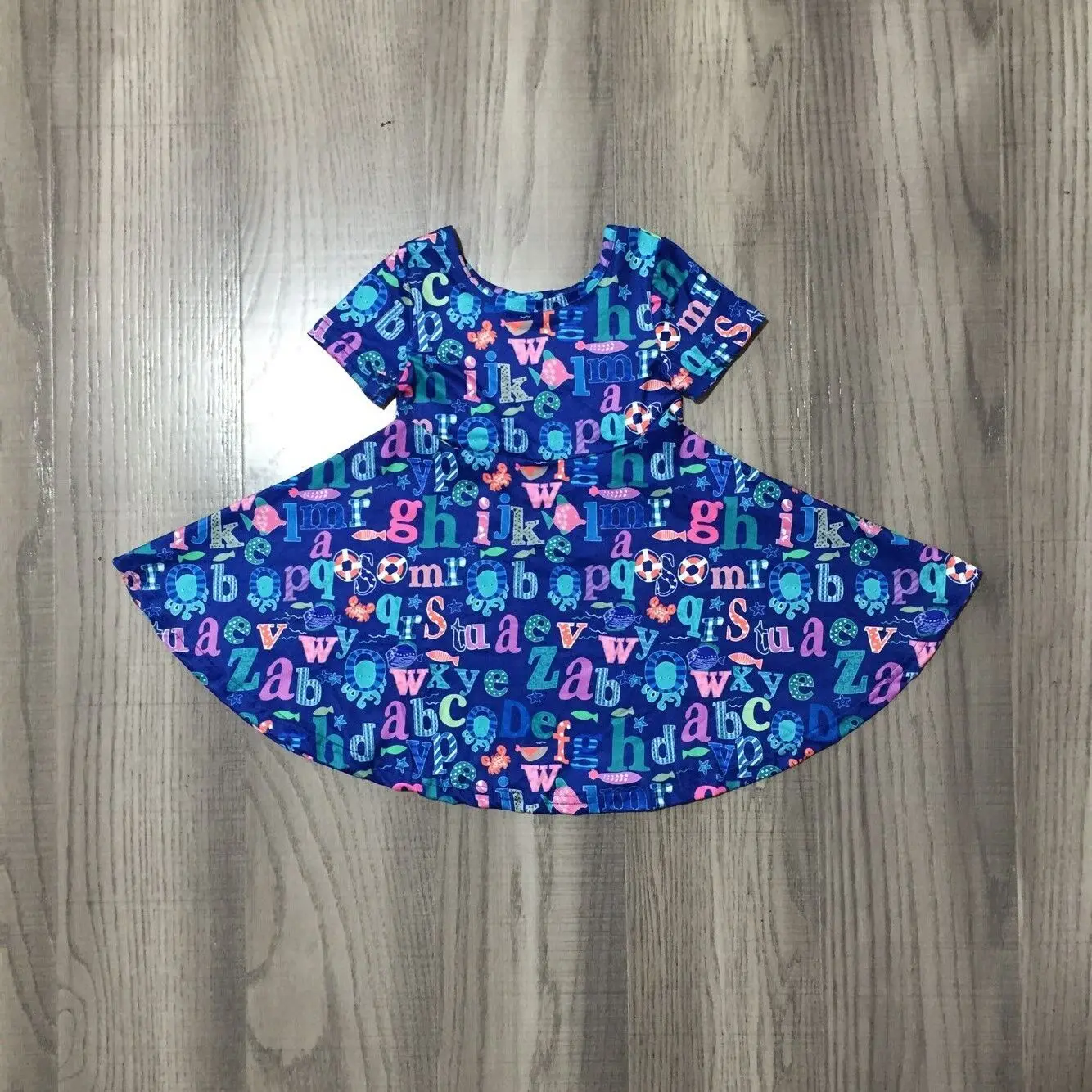 Летнее платье с надписью Apple для девочек детская одежда из молочного шелка |