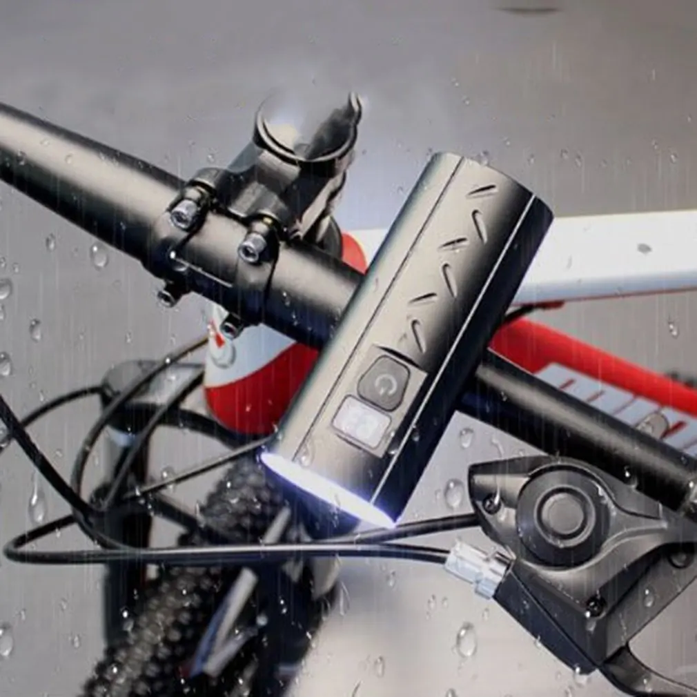 

QB210 and QB213 USB Rechargeable Bicycle Front Light + Rechargeable Tail Light Easy To Install Rechargeable Flashlight