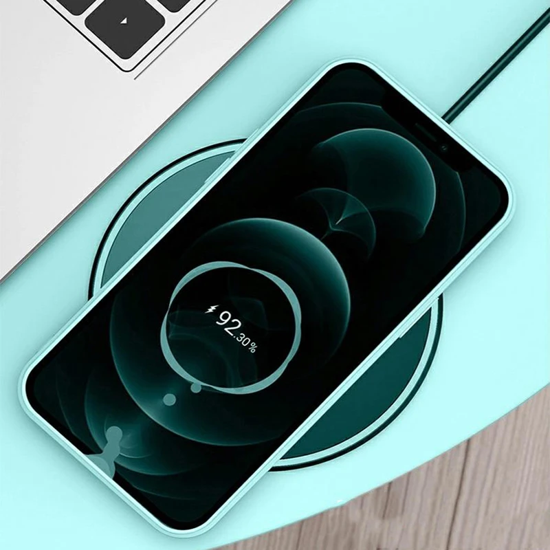 

Ultra-thin Cute Maple Leaf Square Liquid Silicone Phone Case For iPhone 12 11 Pro SE XS Max XR X 8 7 6 Plus Luxury Lanyard Cover