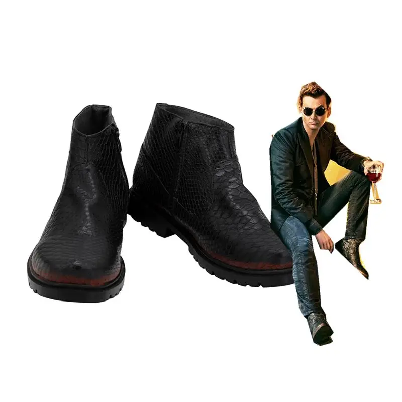 

Good Omens Devil Crowley Cosplay Shoes Adult Men Women Halloween Party Cos shoes