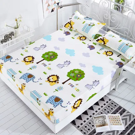Animal family 1 шт. полиэстер дышащий наматрасник с эластичным матрацем протектор кровать ошибка доказательство матрас против пылевого клеща накладка 301-0821 - Цвет: Animal family