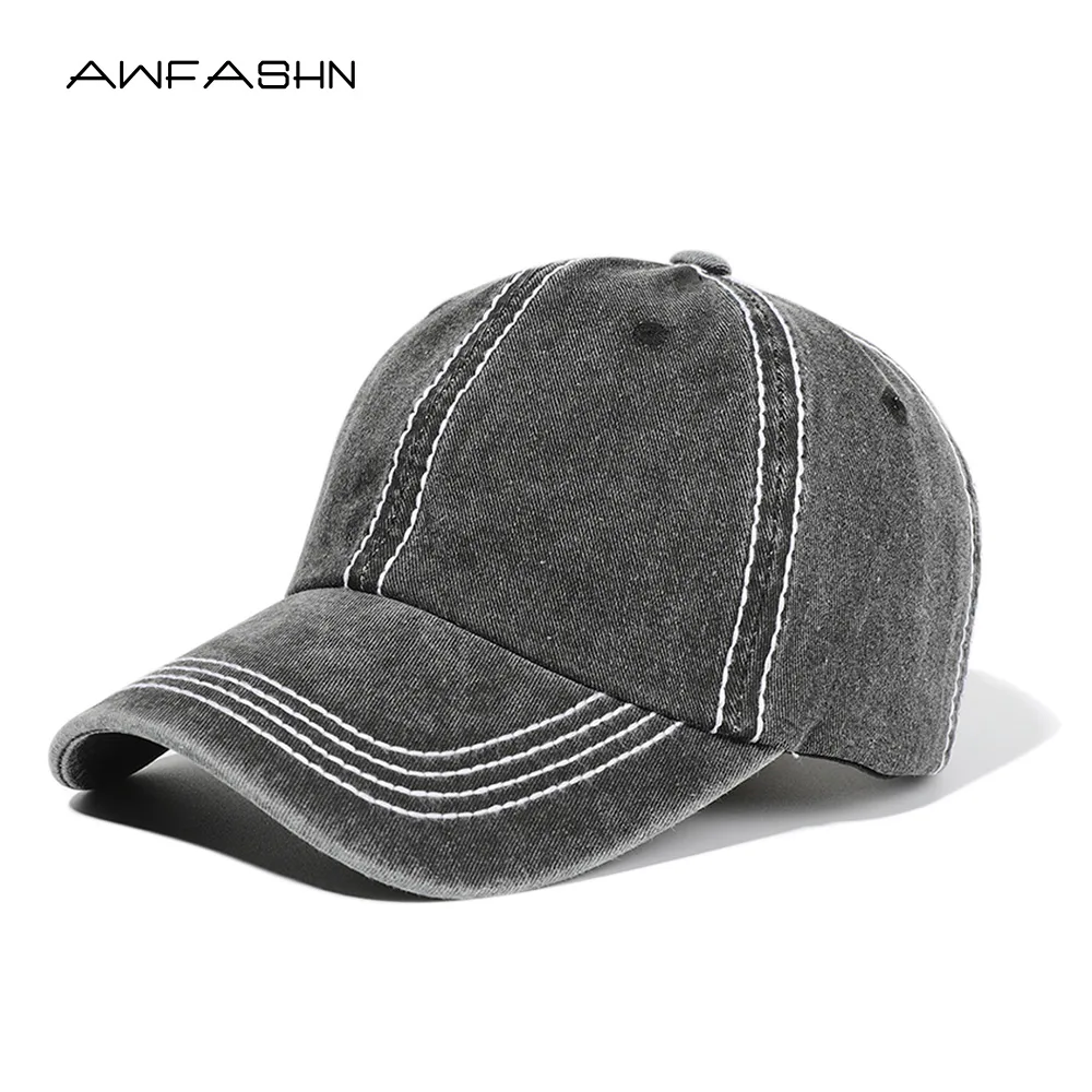 

Бейсболка с толстой линией для мужчин и женщин, Летняя Спортивная Кепка для отдыха на открытом воздухе, Кепка От Солнца, регулируемая Модная...