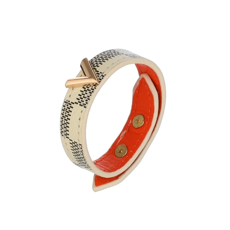 

New products popular V-shaped Bracelet Leather Bracelet stripe Bracelet Gift