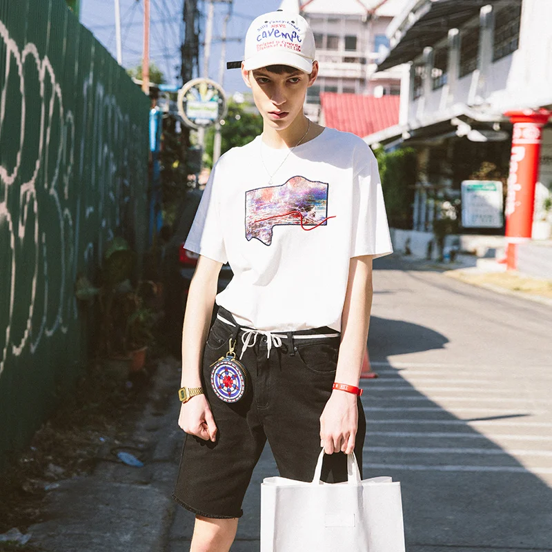 VIISHOW новые мужские шорты брендовые летние джинсовые модные дизайнерские