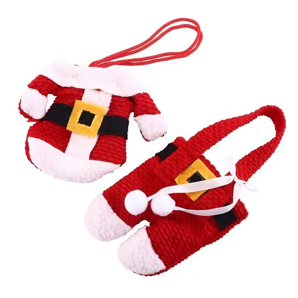 Новогодняя посуда 6 шт. набор ножей и вилок столовых приборов юбка штаны Navidad Natal