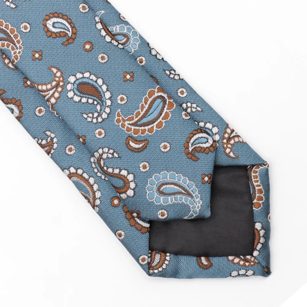 

Mens Business Tie 6cm Polyester Silk Jacquard Tie Striped Cashew Flower Suit Accessories Gifts Male Korean Wedding Groom Necktie