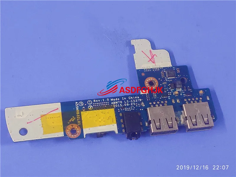

Для HP FOR Envy 17-N M7-N USB плата ABW70 LS-C531P 100% идеальная работа