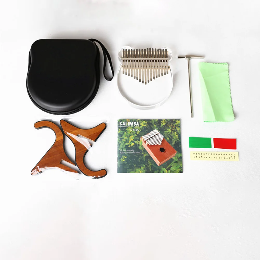 

Transparent Finger Piano Acrylic Calimba Child Early Education Musical Instrument Mini Cute Finger Thumb Piano with Full Kit