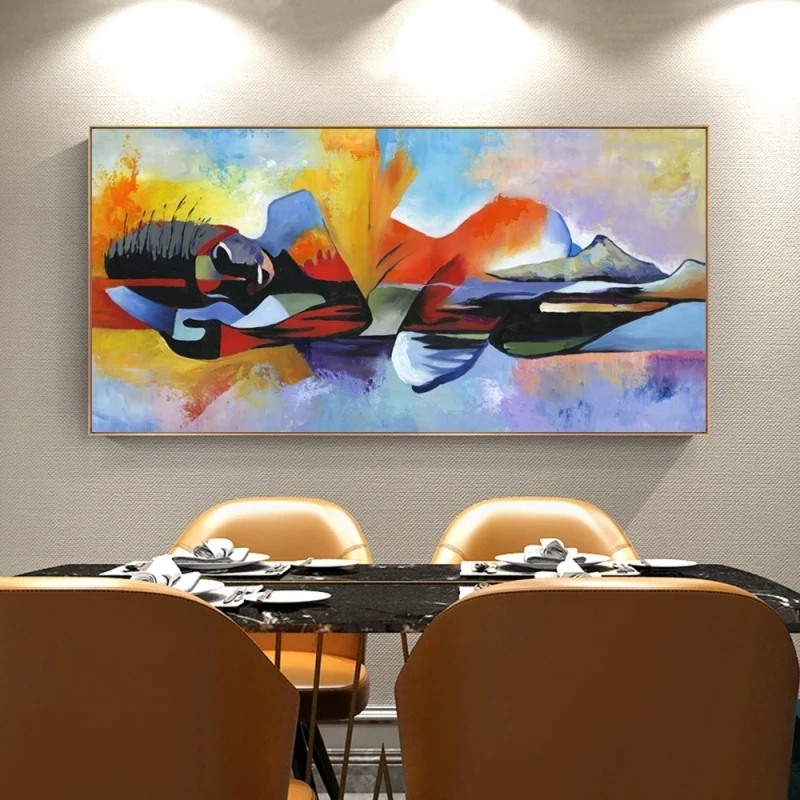 Большой лорд Будды абстрактная картина маслом на холсте религиозные постеры и