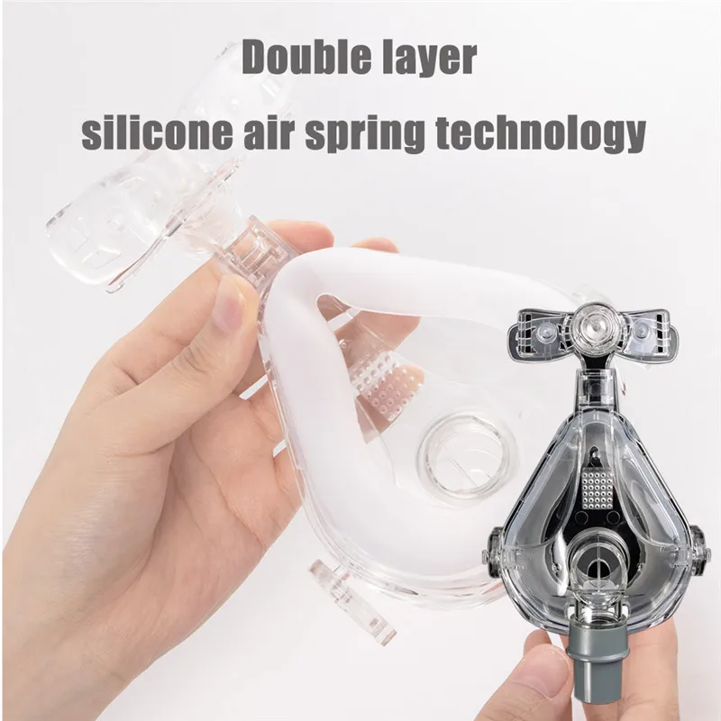 NM1/NM2 Full Face Mask CPAP Auto BiPAP With Free Headgear White S M L for Sleep Apnea OSAHS OSAS Snoring People | Красота и здоровье
