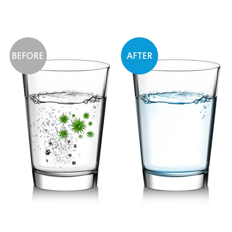 

1PC Water Purifier Household Kitchen Durable Rust Removal Faucet Filter With Filter Tube Plastic Portable Spray Faucet Adapter