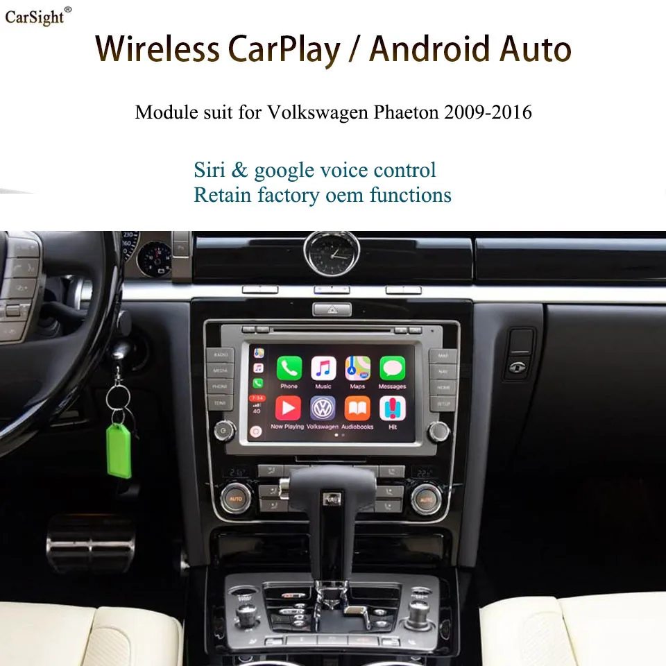 Экран Mirrorlink беспроводной Apple CarPlay для Volkswagen Phaeton RNS810 Android авто VW|Автомагнитолы| |