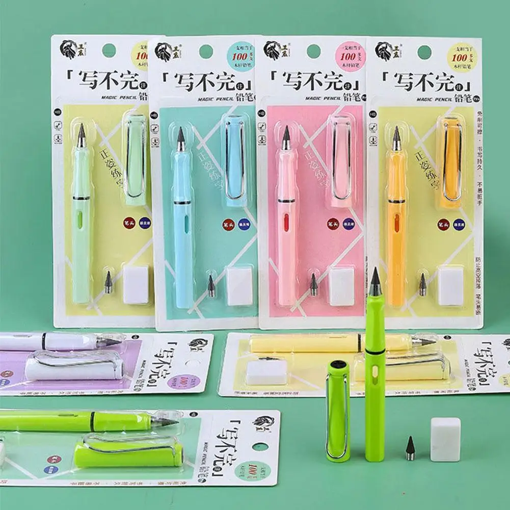 

No Ink Eternal Pen Cute Detachable Set Pencil HB Erasable Pencil Student Writing Pen Art Pen Kids Painting Pen Mechanical Pencil