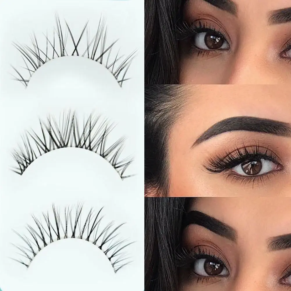 

Полноразмерные накладные ресницы, наращивание ресниц, натуральные короткие ресницы, 3D норковые волосы, прозрачные стебли, накладные ресниц...