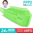 Ffp2mask KN95 маски 4 слоя маски со ртом для лица многоразовый Фильтр Защитный KN95 респиратор fpp2mask CE цветные маски