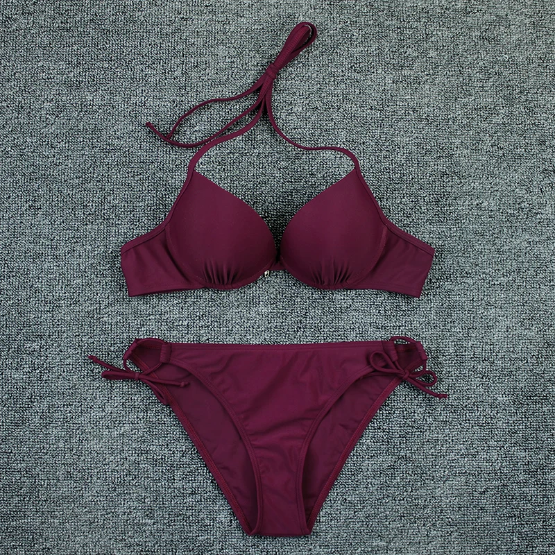 

Push Up Bikini 2021 New Sexy Swimwear Women Bathing Suit Bikini Set Swimsuit Female Print Floral Biquini Two Piece Set Swimming