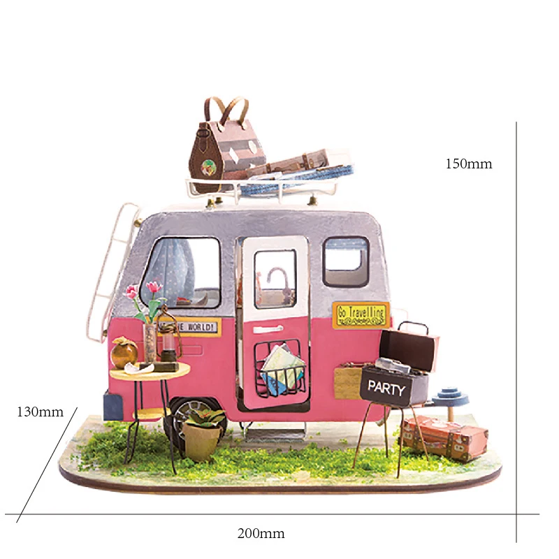 DIY игрушечный кукольный домик деревянный Миниатюрный Кукольный набор мебели