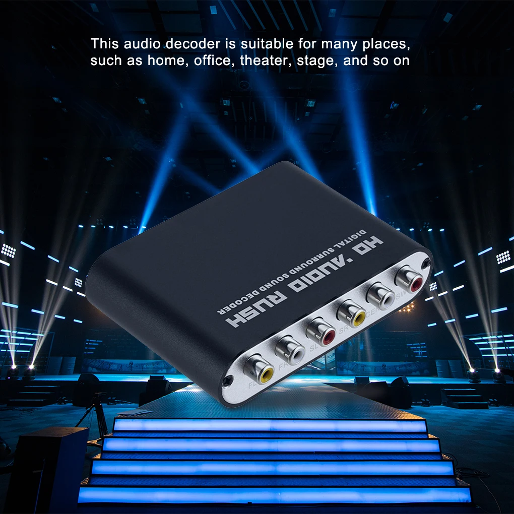 5 1 CH аудио декодер SPDIF коаксиальный к RCA DTS AC3 оптический цифровой усилитель