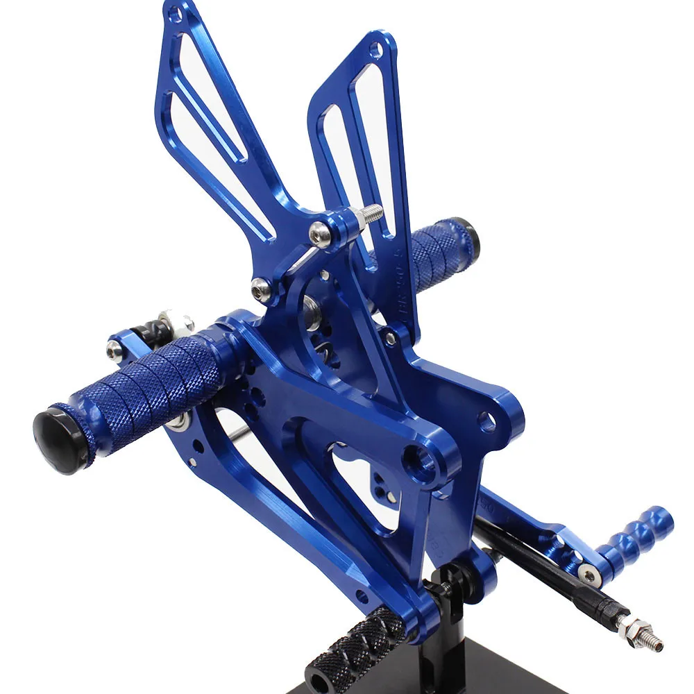 Регулируемые подножки для мотоцикла MFS черные титановые Honda CBR250R 2010 2011 2012