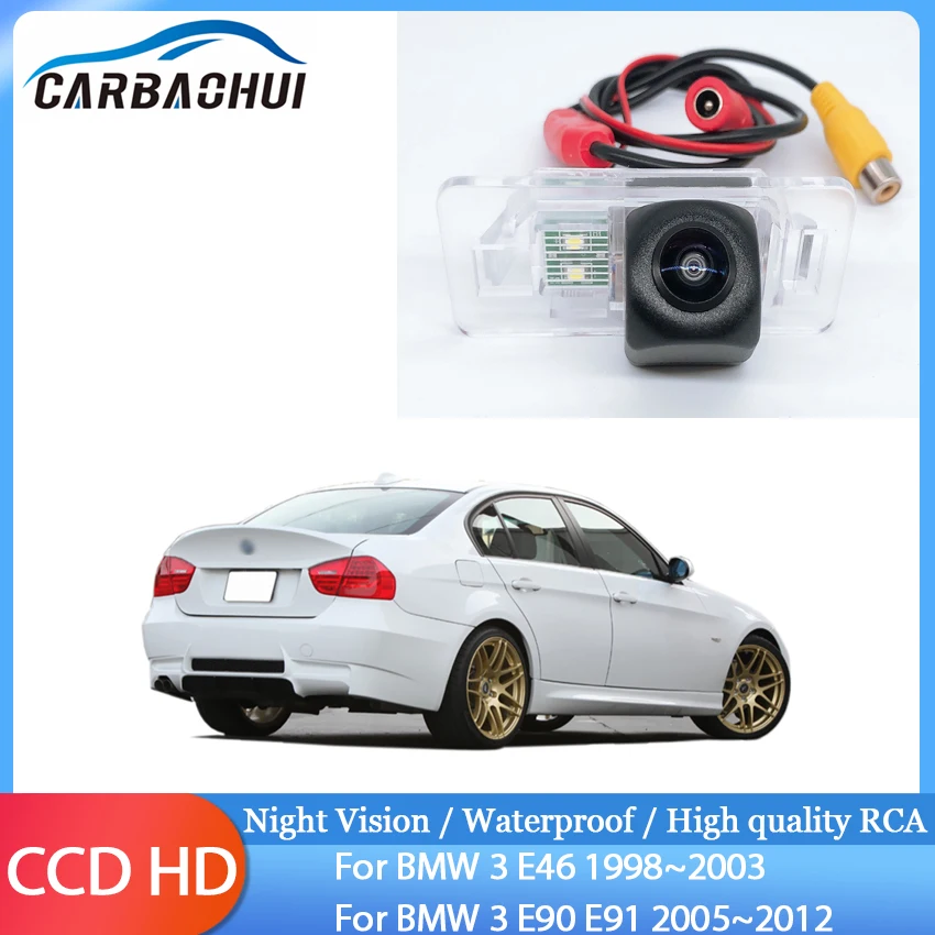 

Камера заднего вида, стандартная, Full HD, ночное видение, водонепроницаемая, высокого качества, RCA, резервная камера для BMW 3 E46, для BMW 3 E90 E91