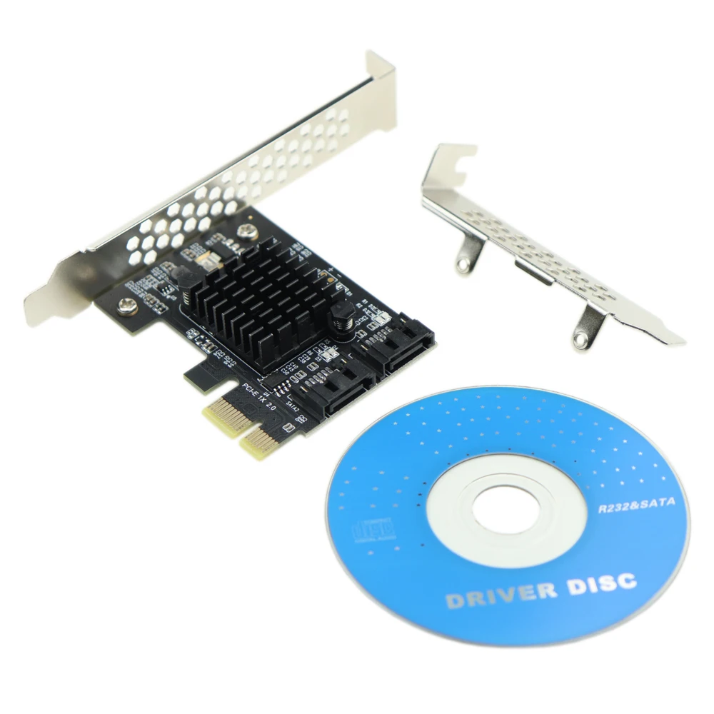 PCI Express SATA 3 0 карта контроллера 2 порта PCIe III 6 Гбит/с внутренний адаптер конвертер