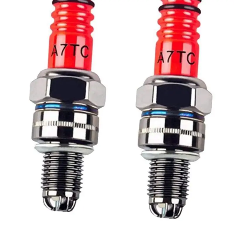 

3pcs A7TC, Triple Electrode for GY6 50 cc 70cc 90 cc 110cc 125 cc 150cc ATV Dirt Bikes Scooters & Kazuma Roketa Sunl Taotao Baja