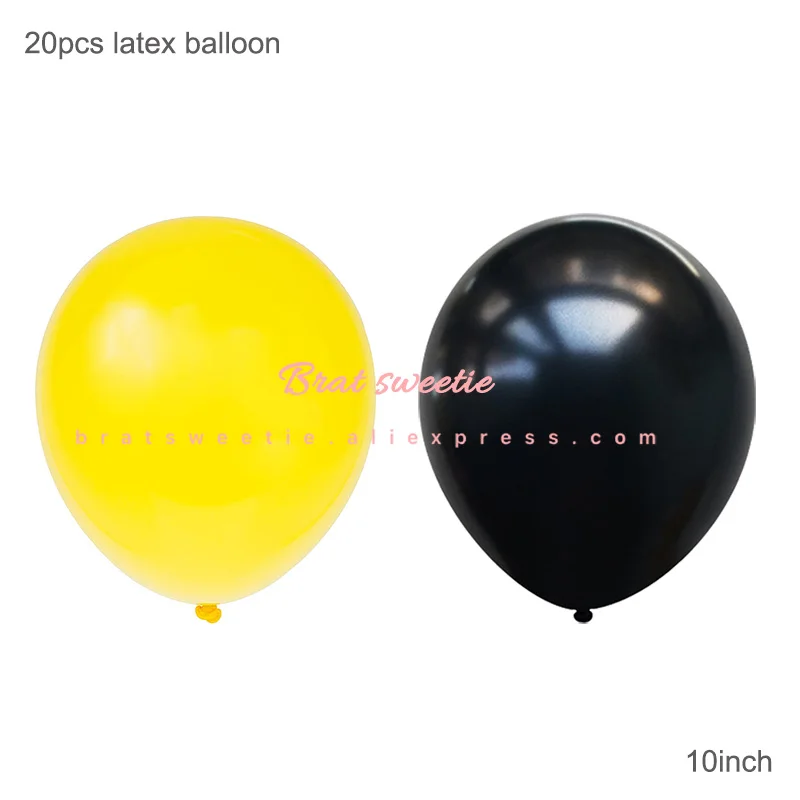 20pc CONST balloon Строительные вечерние экскаватор Дети Мальчики тематические праздничные товары для дня рождения бумажные тарелки одноразовые трубочки Посуда украшения - Цвет: 20pc CONST balloon
