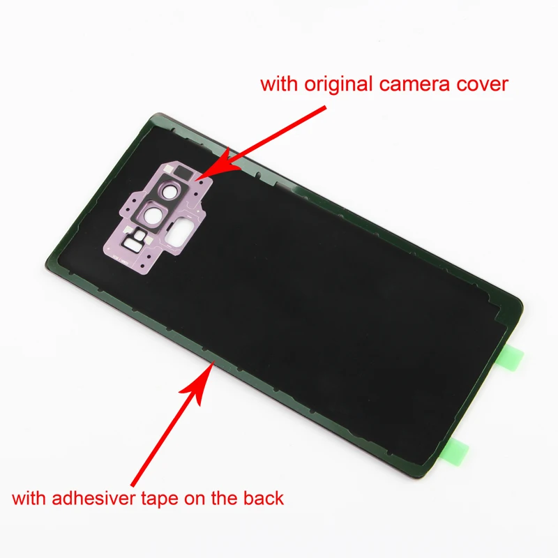samsung original back battery door rear glass case for samsung galaxy note9 note 9 n9600 sm n9600 n960f phone back cover free global shipping