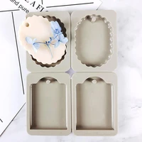 wax silicone molds for plaster candle making diy splitable 4 linked aromatherapy gypsum handmade soap mold oval arts and crafts