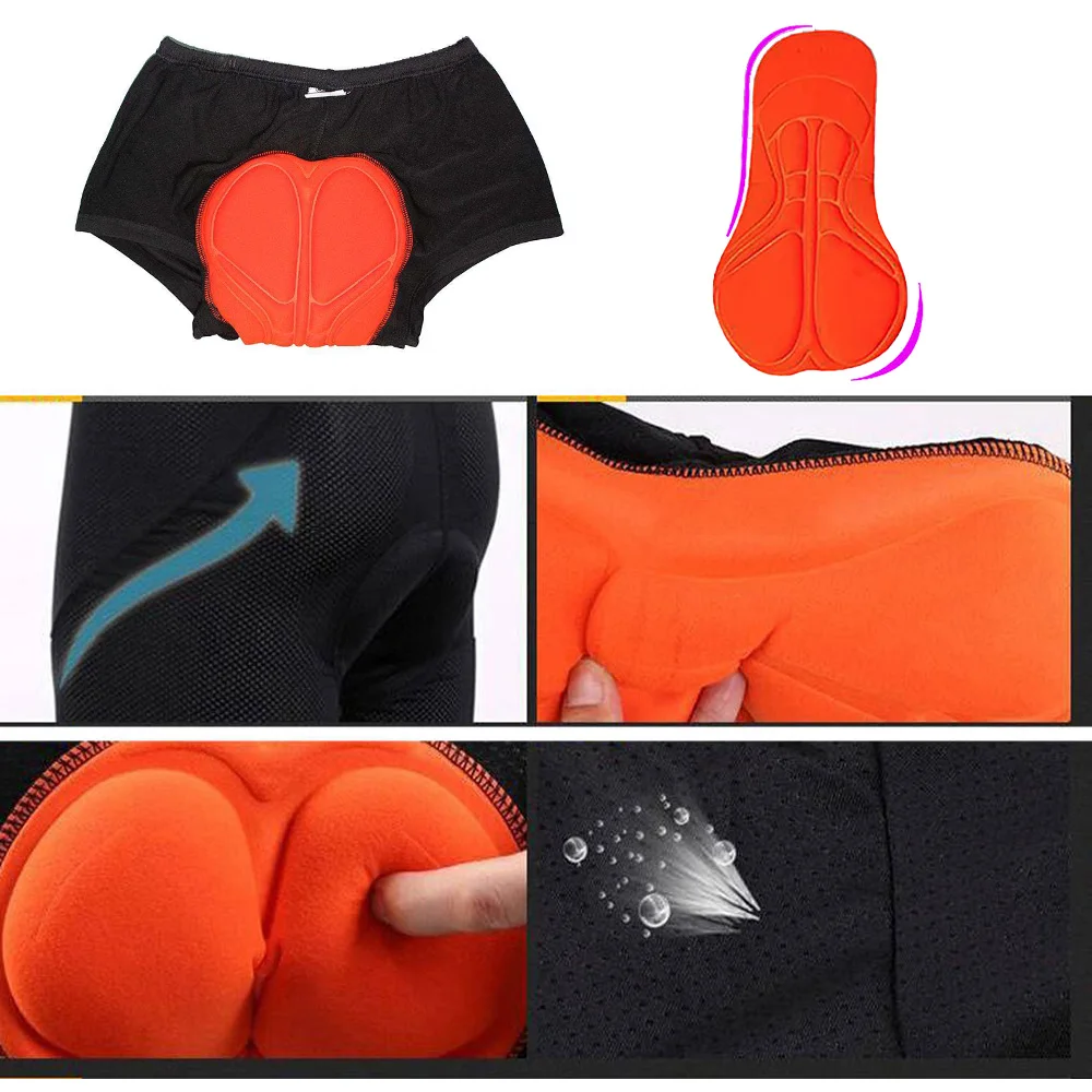 

Cycling Underwear Pants Bike Short Pants 3D Padded Bicycle Shorts Sponge Pants Breathable Cycling Underwear for MTB