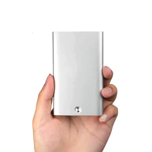 Серебристый Xiaomi Miiiw Чехол для карт Автоматическая всплывающая Коробка Чехол держатель для карт Mijia металлический кошелек ID портативный банк для хранения для кредитной карты карта - Цвет: Серебристый