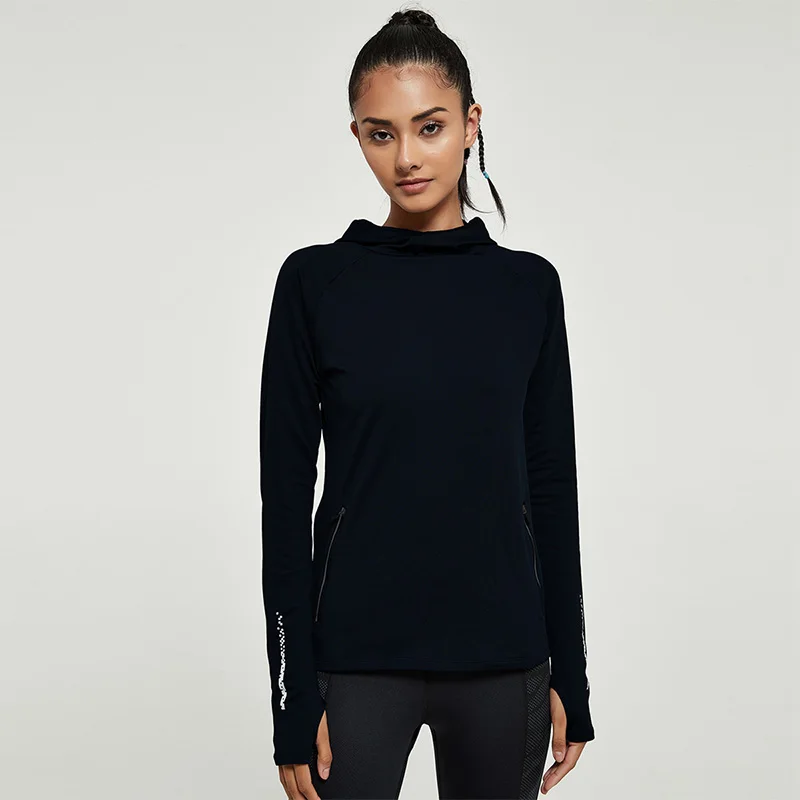 

VUTRU Sportswear Woman jerseys Gym Tracksuit Women's Sports Top Shirt Yoga T-Shirt With Long Sleeves Pocket For Fitness Yoga Top