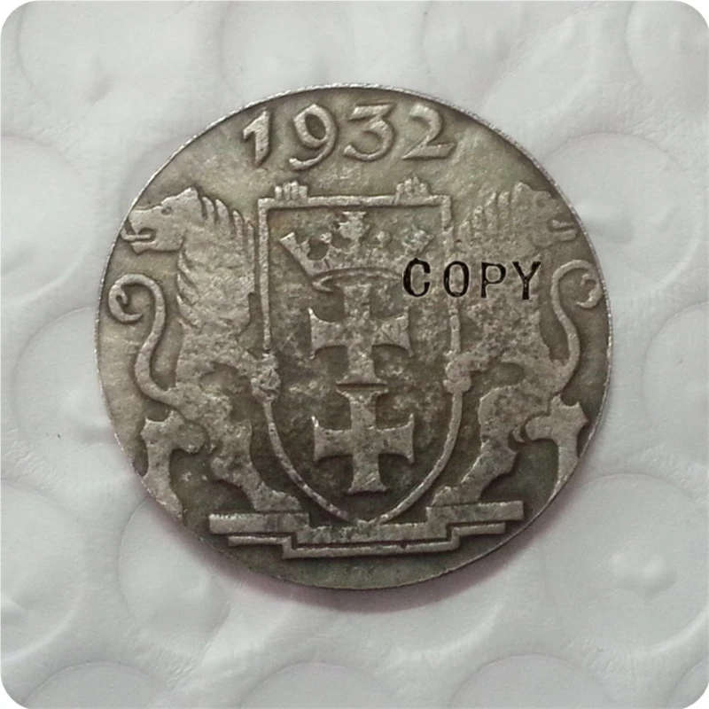 Копия копии 1932 Польша 2 Gulden Danzig копия монет | Дом и сад