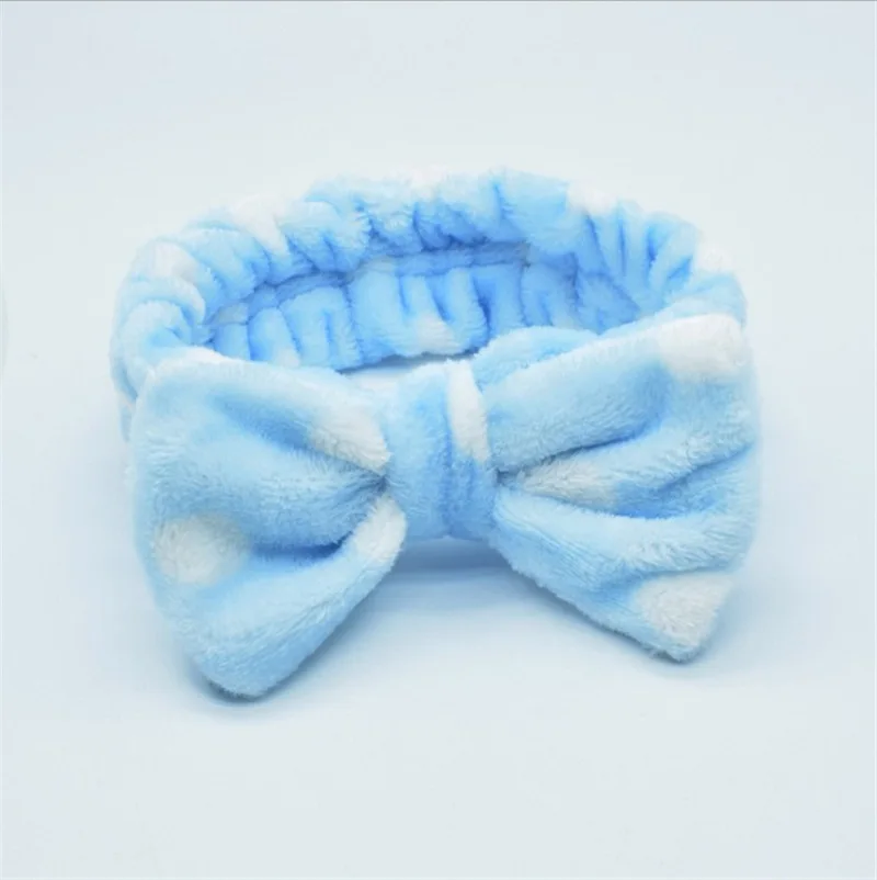 

2021 New 1pc Women Headbands Bow Shower Elastic Hair Band For Washing Face Head Wraps For Makeup Cosmetic Sweet Headbands