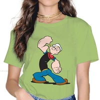 sticker unique tshirt for girl popeye the sailor spinach cartoon new design gift idea t shirt short sleeve hot sale