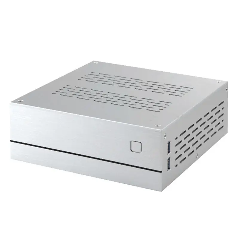 

2021 New B01 Mini ITX Computer Case Chassis Aluminum/Glass Briefcase Desktop PC Enclosure
