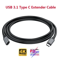 type c extension cable usb3 1 type c extender cord 4k hd male to female cable fast charging data cable for macbook 0 25m 1m