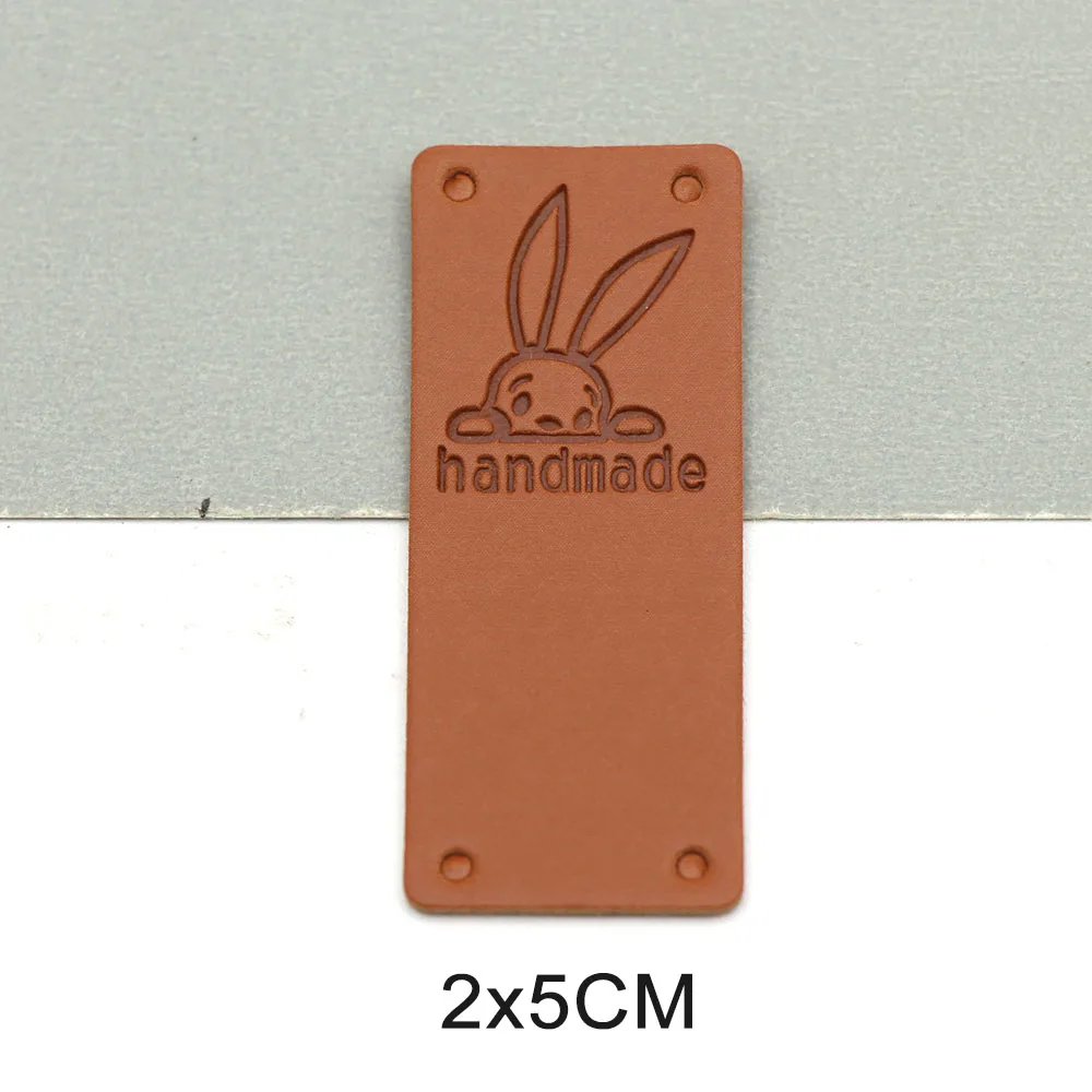 20 шт. этикетки ручной работы в виде кролика для одежды кожаные рукоделия