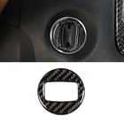 Для VW Touareg 2011 2012 2013 2014 2015 2016 2017 2018 углеродное волокно автомобильный Стайлинг выключатель зажигания кольцо с отверстием стикер крышка отделка