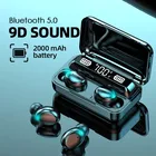 TWS-наушники с супер басами, 2000 мАч, TWS 5,0, Bluetooth-наушники, игровые наушники для airbud, беспроводные наушники-вкладыши, наушники-вкладыши, гарнитура