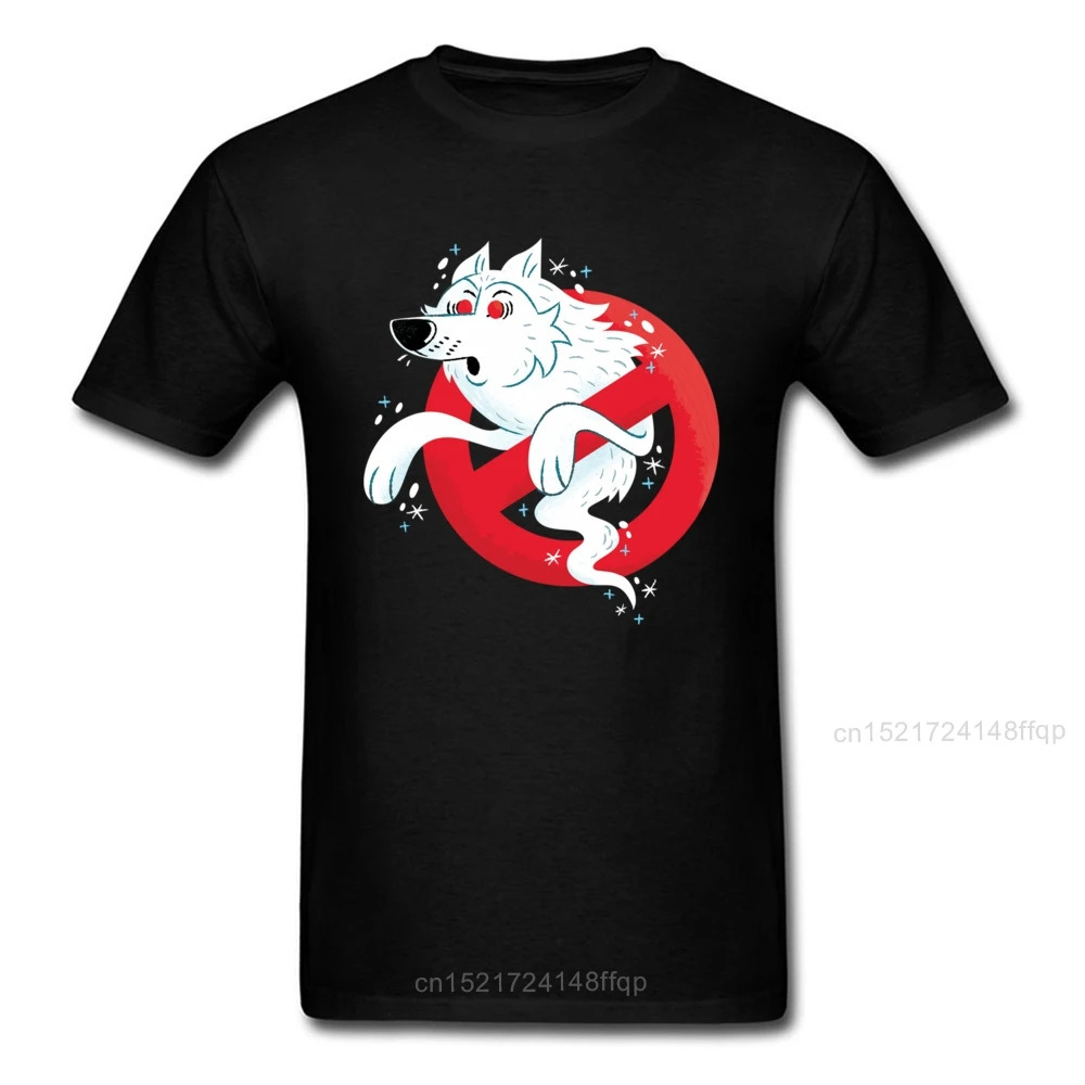 Рождественская футболка с изображением призрака волка мужские черные топы