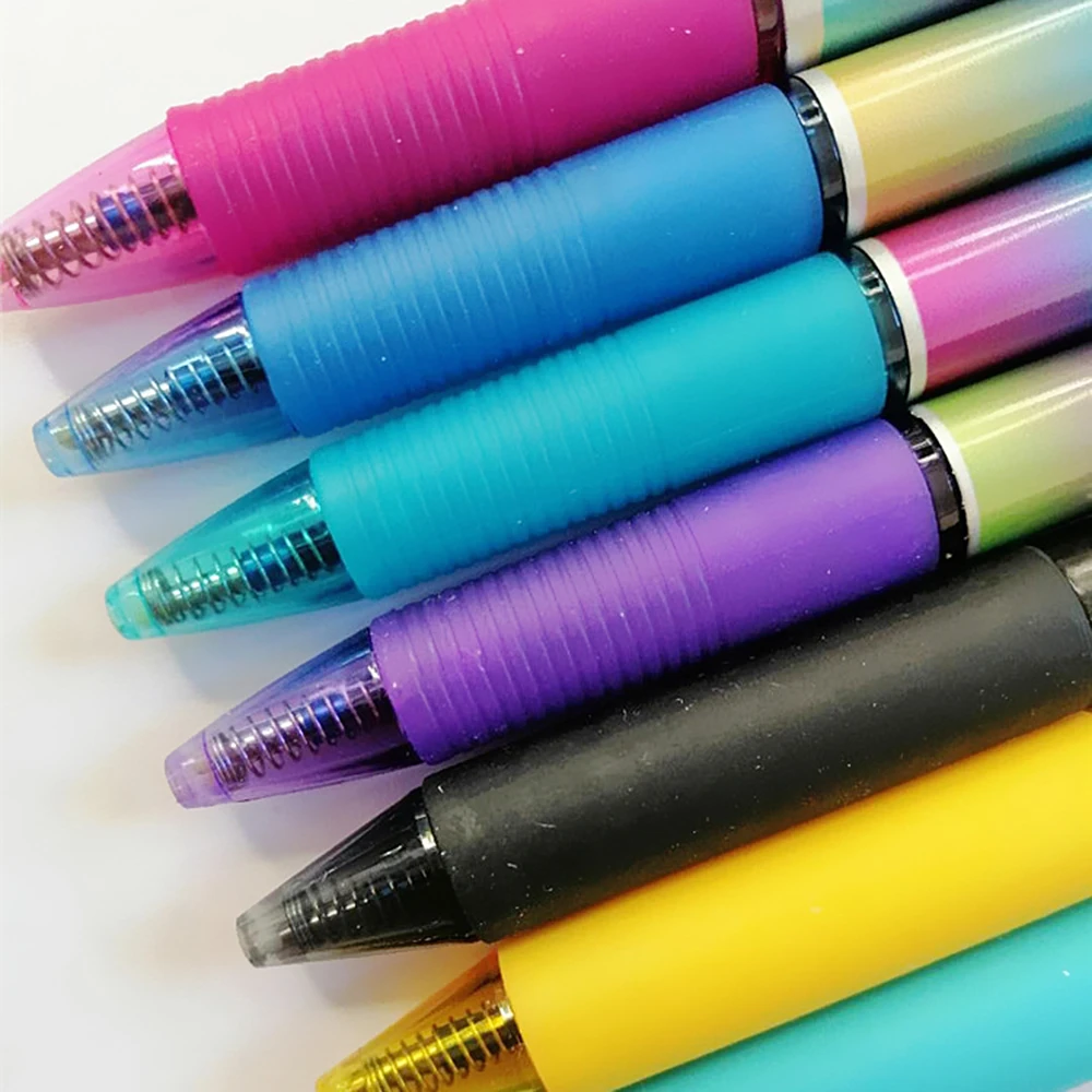 4 шт./компл. 0 5 мм со стирающимися чернилами гелевая ручка Радуга Цвет Magic нажата с