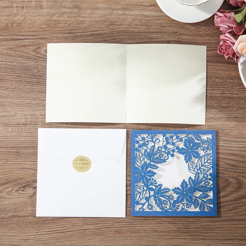 50 шт. кружевные Пригласительные открытки с лазерной резкой | Дом и сад
