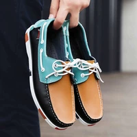 slip on sport shoes men sneakers loafer comfortable pu leather autumn boat shoes lightweight jogging shoes male running shoe r2