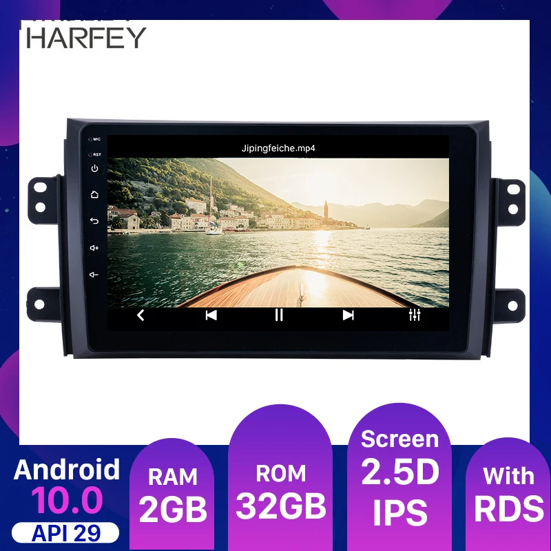 

Harfey Android 10,0 9 "автомобиль GPS стерео проигрыватель автомобиль радио для 2006-2012 Suzuki SX4/Fiat Sedici с AUX DVR Автомобильный мультимедийный плеер