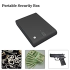 Сейф электронный с кодовым замком, сейф для пистолетов, ценных вещей, шкатулка для ювелирных изделий из твердой стали, портативный Сейф с электронным паролем