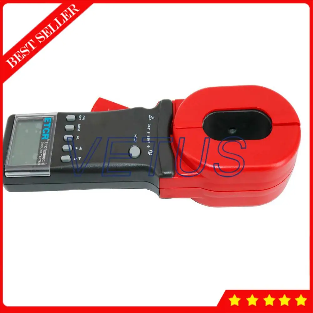 0 20A измеритель тока ETCR2000C + цифровой тестер сопротивления заземления с зажимом