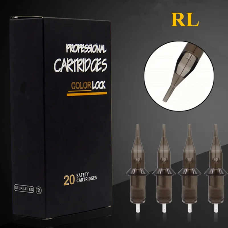 20 штук Одноразовые стерилизованные картриджи для тату иглы макияжа бровей